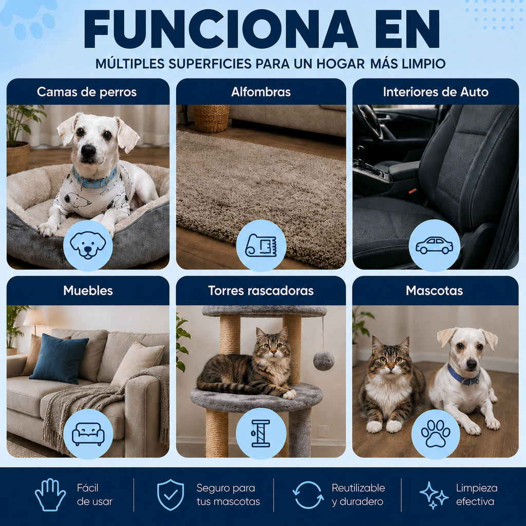 Pettend™ Microfibra Removedora de Pelos Profesional